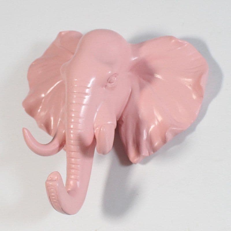 image-Resin Elephant Head Hook