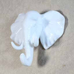 image-Resin Elephant Head Hook