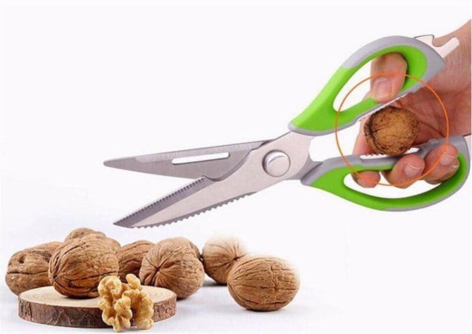 image-Multifunction Stainless Steel Kitchen Scissors