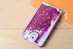 image-Hot Pink Glitter Phone Case For Samsung