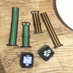 image-Color Strips Nylon Apple Watch Band