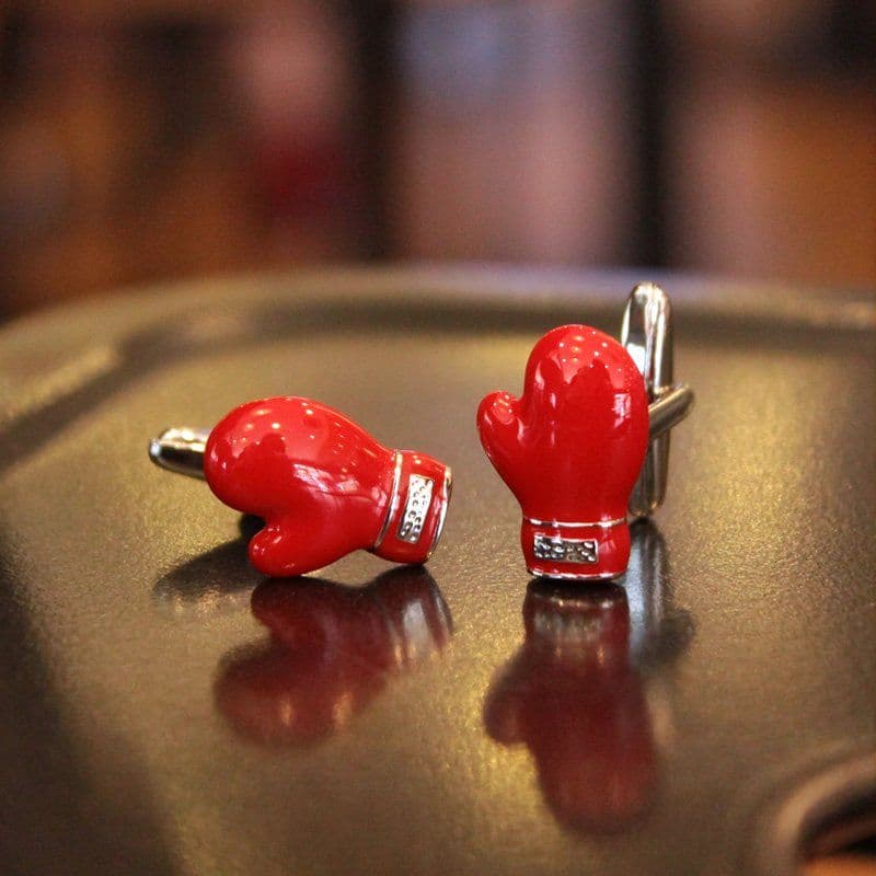 image-Santa Claus & Red Gloves Cufflinks