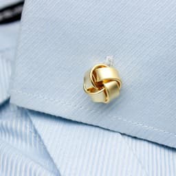 image-Braided Gold Cufflinks