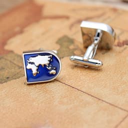 image-The World Map Cufflinks