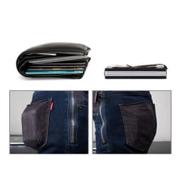 image-Carbon Fiber RFID Blocking Card Wallet