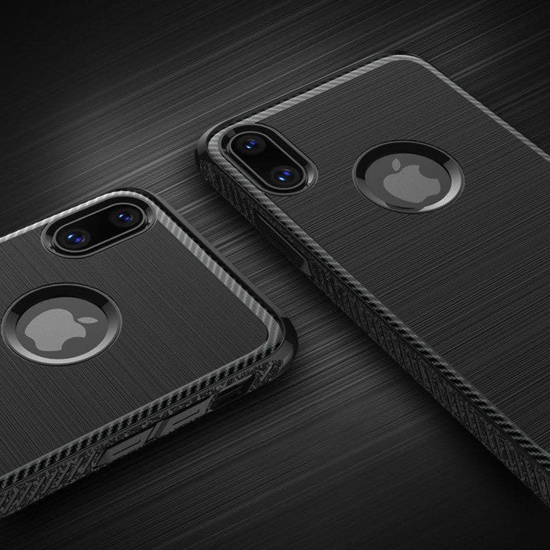 image-Brushed Surface Protective iPhone X Case