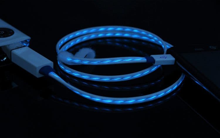 image-Running LED Light Lightning Cable