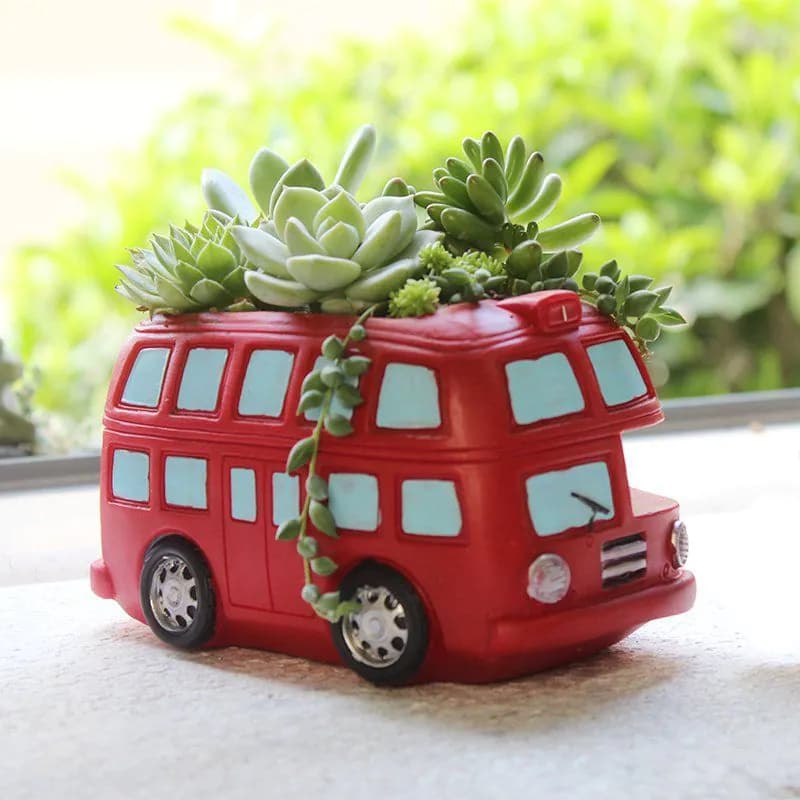 image-Vintage Car Planter Pot