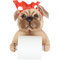image-Bulldog Toilet Paper Cover Holder
