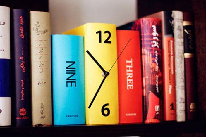 image-Book Clock by Karlsson