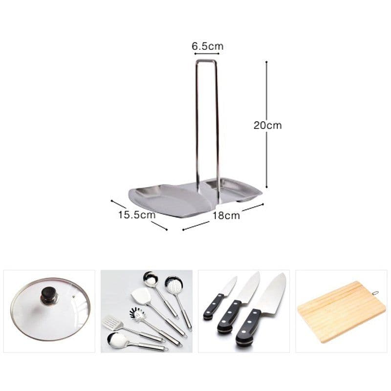 image-Multi Function Pot Lid Holder