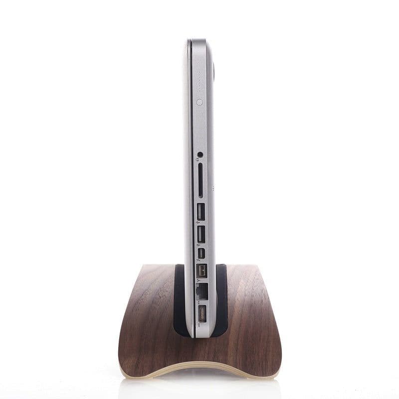 image-Bent Wood Macbook Holder