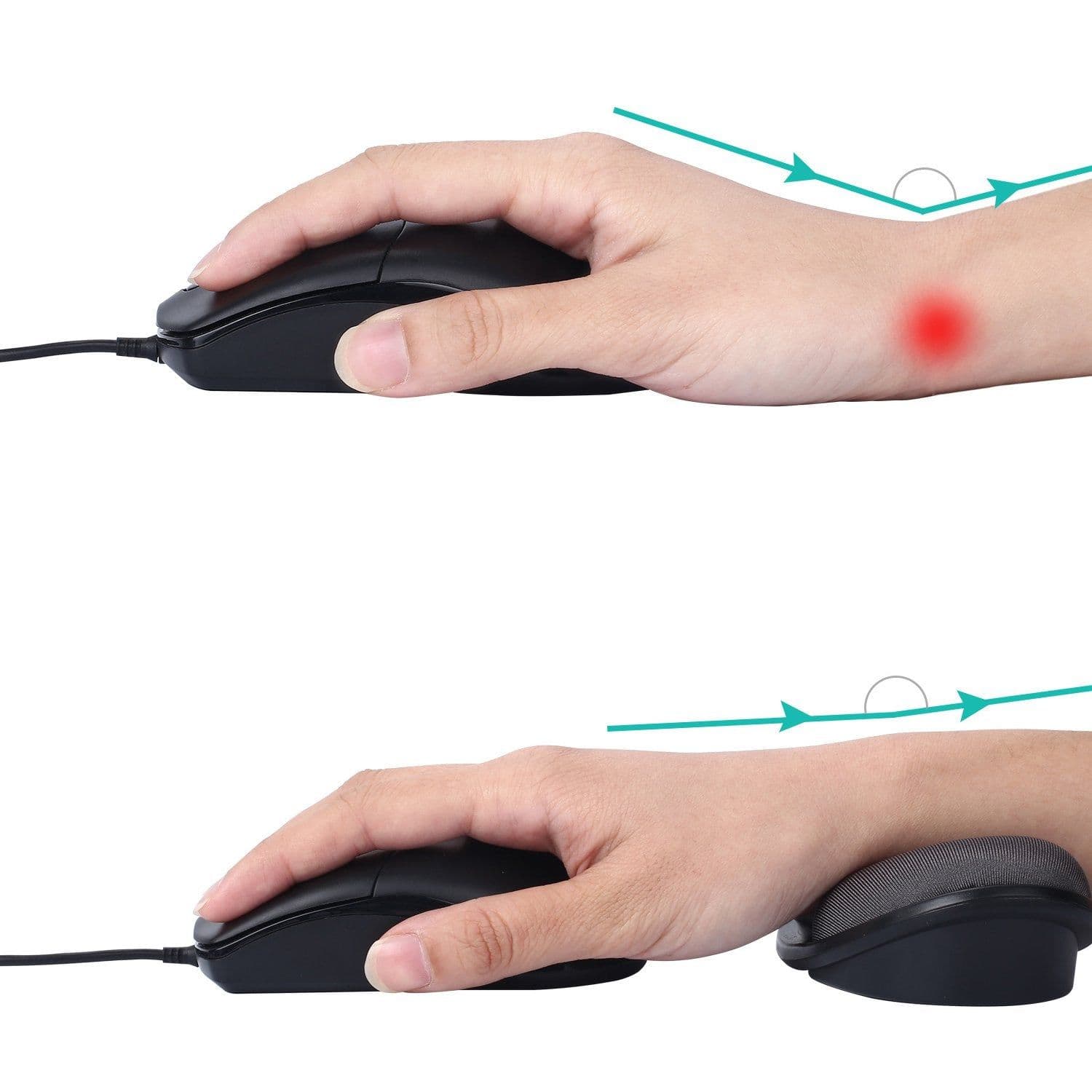 image-Memory Foam Wrist Mouse Pad