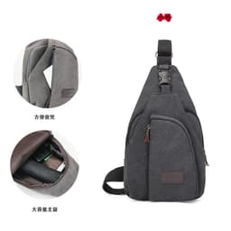 image-Factory direct Korean casual men's chest bag sports canvas men's bag small bag multi-function outdoor small bag tide
