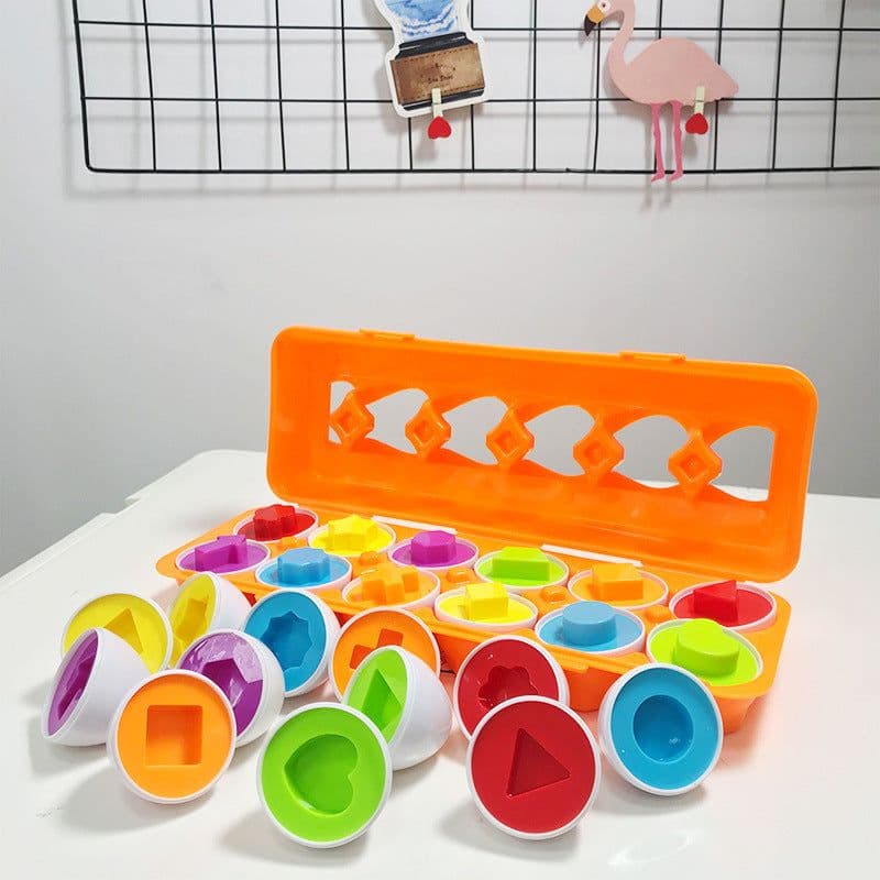 image-Smart Dinosaur Egg Color Matching Puzzle Educational Toy For Kids 4 To 6