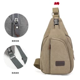 image-Factory direct Korean casual men's chest bag sports canvas men's bag small bag multi-function outdoor small bag tide