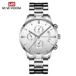 image-VA VOOM Calendar Quartz Watch Men Black 43mm