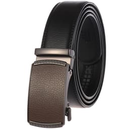 image-Business Casual Cowhide Belt with Leather Buckle - Brown LY55-0191-1