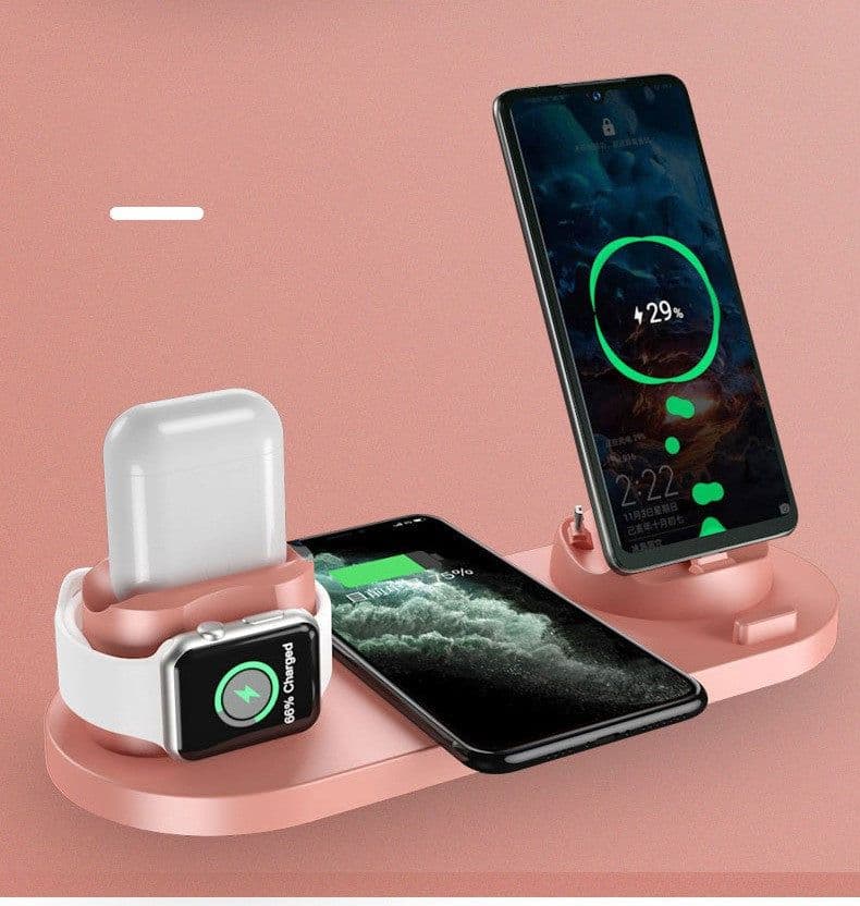 image-Six-in-one wireless charger for mobile phones