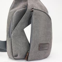 image-Factory direct Korean casual men's chest bag sports canvas men's bag small bag multi-function outdoor small bag tide