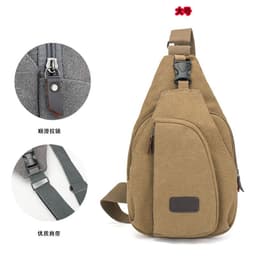 image-Factory direct Korean casual men's chest bag sports canvas men's bag small bag multi-function outdoor small bag tide