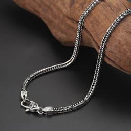 image-Rich Deer S925 Sterling Silver Vajra Foxtail Chain Necklace