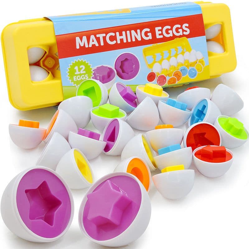 image-Smart Dinosaur Egg Color Matching Puzzle Educational Toy For Kids 4 To 6