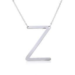 image-Fabulous Rose Gold Plated Stainless Steel Initial Letter Pendant Necklace