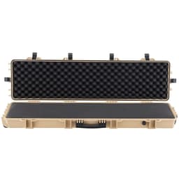 image-VEVOR Hard Rifle Case, Lockable Rifle Case with Pre-cut Foams, 50 in Movable Gun Storage with Wheels, IP67 Waterproof & Dustproof Pistol Storage for Rifle, Shotgun, Airsoft Gun, Khaki