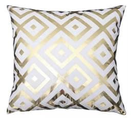 image-Cushion Cover Soft Gold - Golden Lines