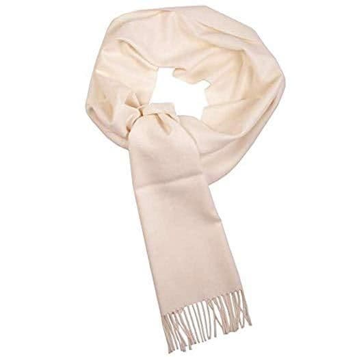 image-Great Natural Alpaca 100% Super Royal Baby Alpaca scarf white