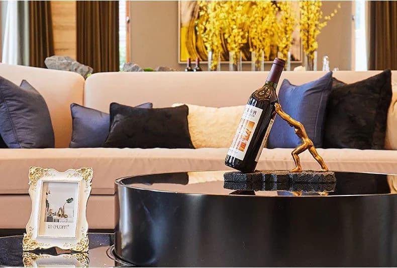 image-Strong Man Wine Holder