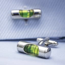 image-Bubble Level Cufflinks