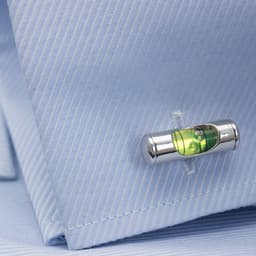 image-Bubble Level Cufflinks