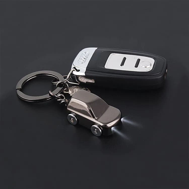 image-LED Light Car Keychain