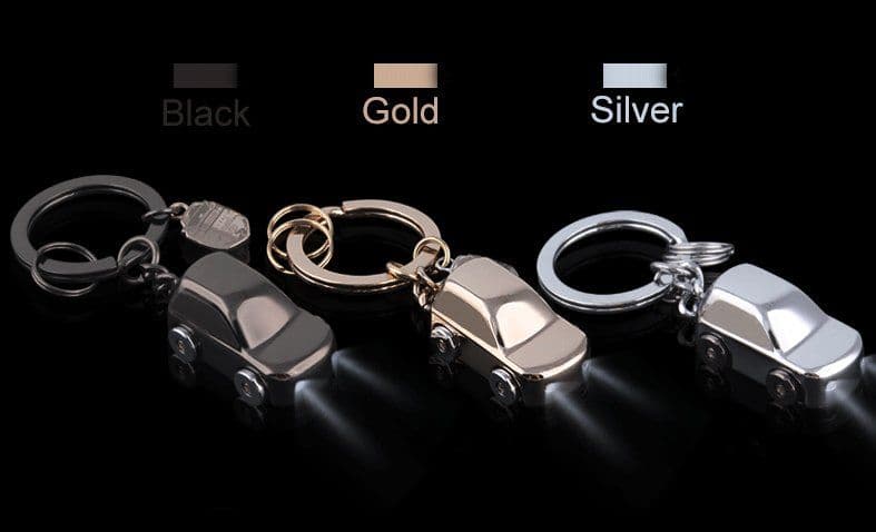 image-LED Light Car Keychain