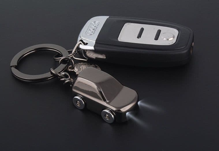 image-LED Light Car Keychain
