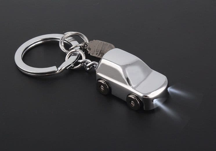 image-LED Light Car Keychain