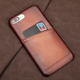 image-Antique Lamb Leather iPhone Card Case