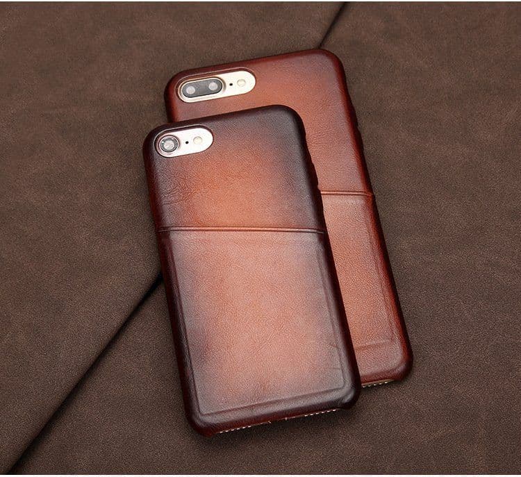 image-Antique Lamb Leather iPhone Card Case