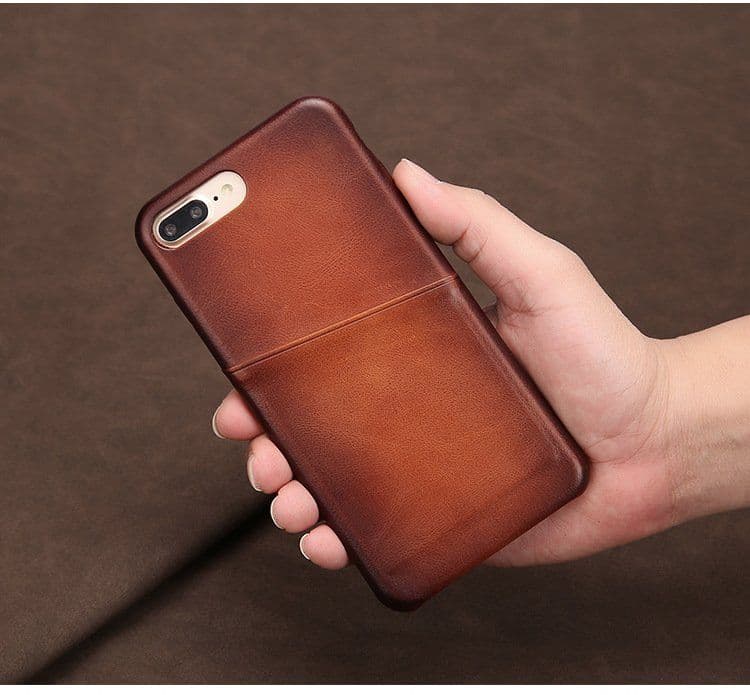 image-Antique Lamb Leather iPhone Card Case
