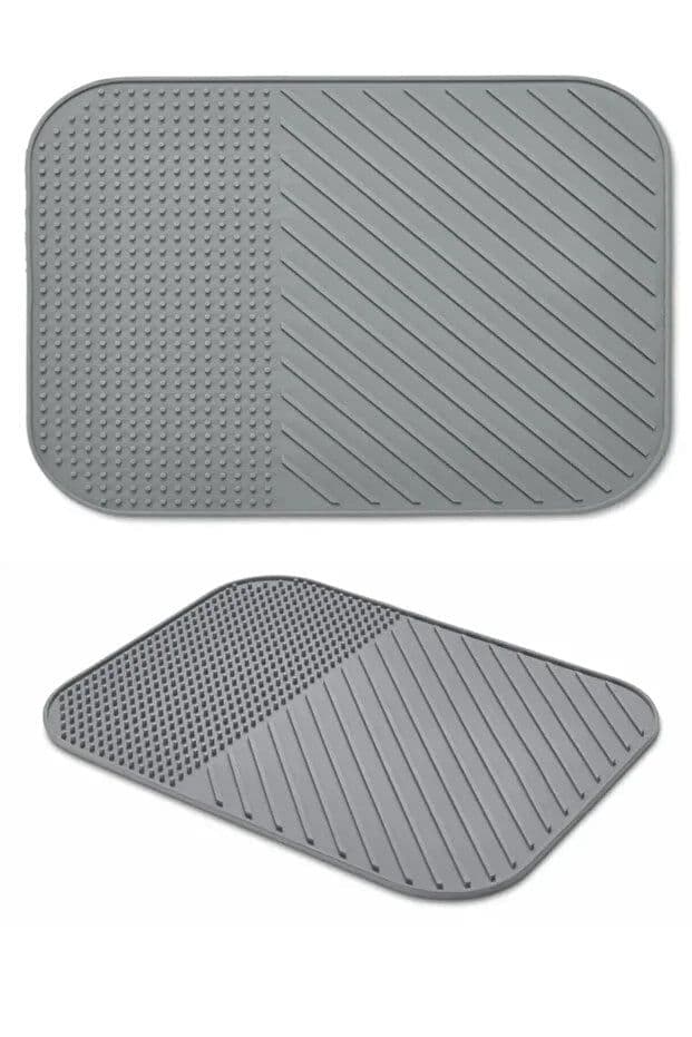 image-Silicone Dish Drying Mat Tray Kitchen Drainer Pad Heat Resistant