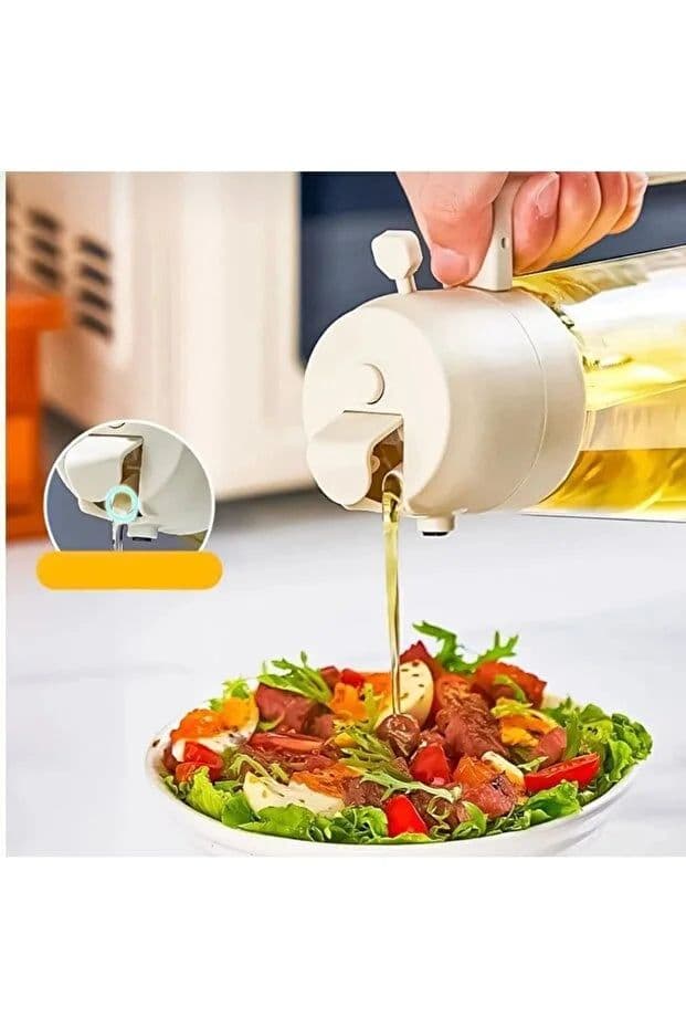 image-Glass Oil Spray Bottle Airfryer Oil Sprayer Kitchen Organizer and