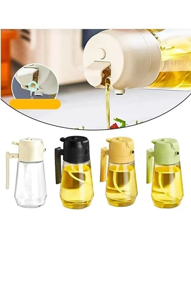 image-Glass Oil Spray Bottle Airfryer Oil Sprayer Kitchen Organizer and