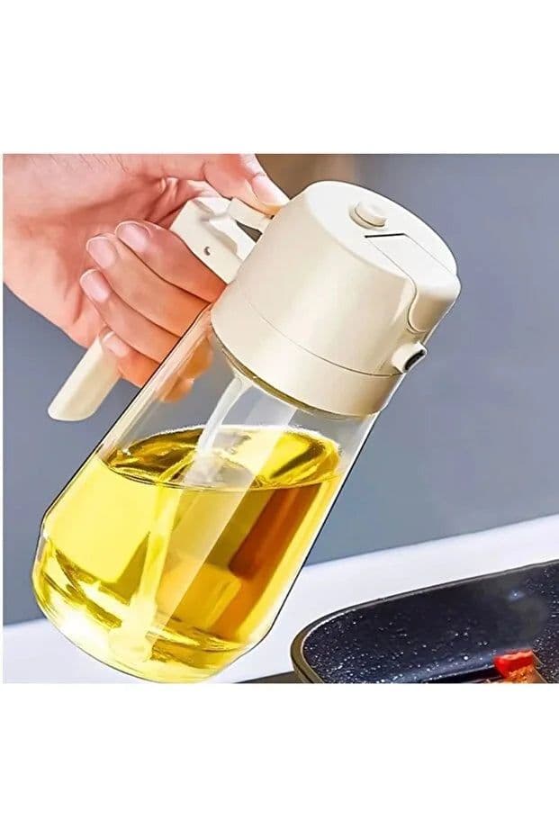 image-Glass Oil Spray Bottle Airfryer Oil Sprayer Kitchen Organizer and