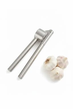 image-Stainless Steel Garlic Press Crush Without Peeling Removable Chamber