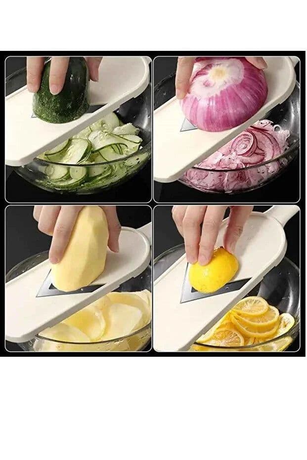 image-Stainless Steel Blade Vegetable Chopper Slicer Non Slip Base Cabbage