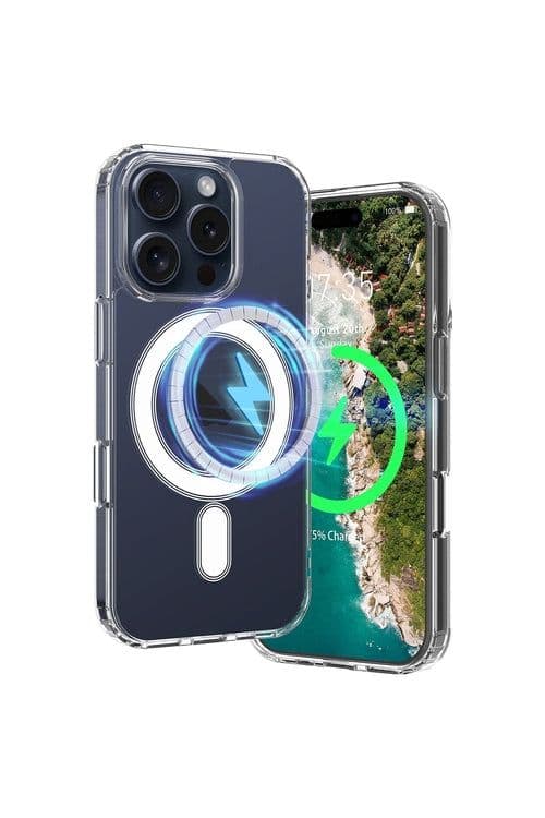 image-iPhone 16 Pro Case 3-in-1 Combination Set Embossed MagSafe Cover Case