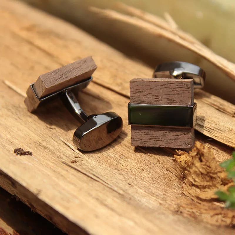 image-Wenge Wood Cufflinks