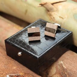 image-Wenge Wood Cufflinks